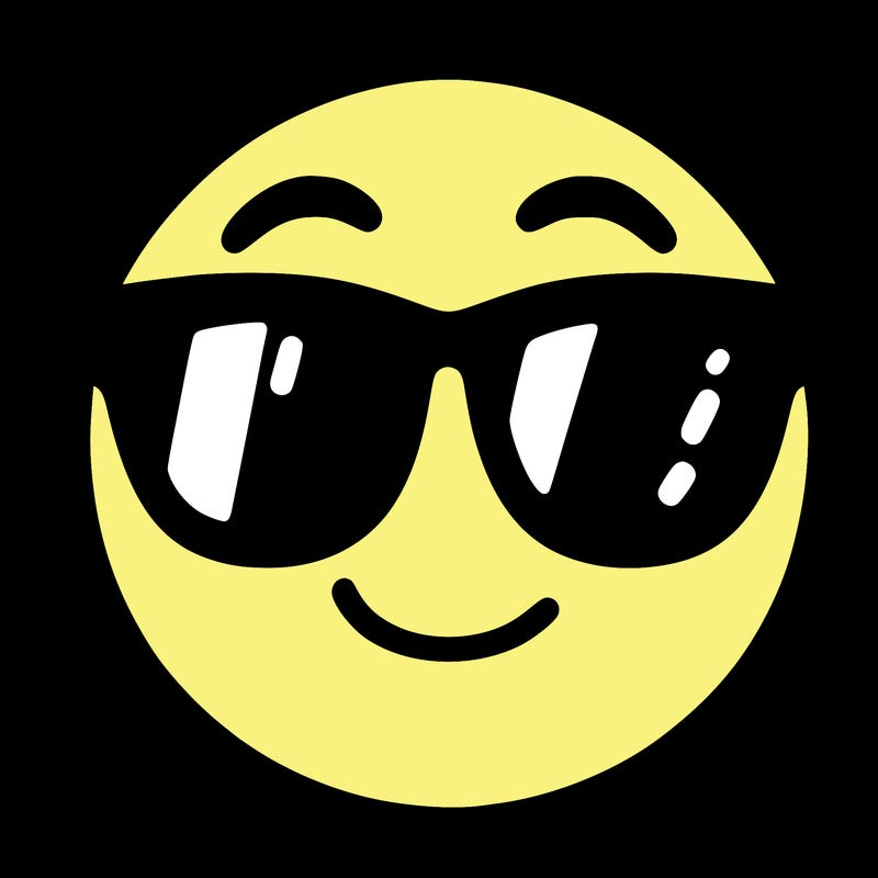 emoji with sunglasses