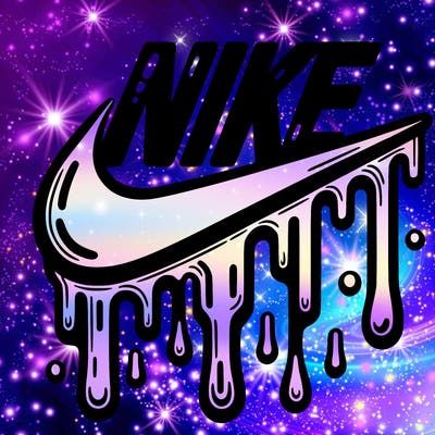 dripping nike logo