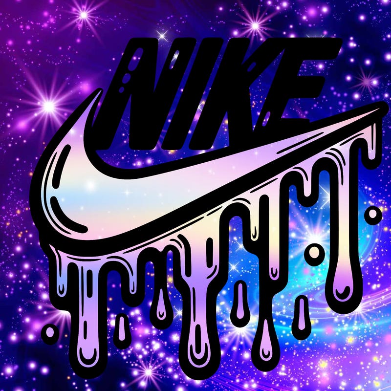 dripping nike logo