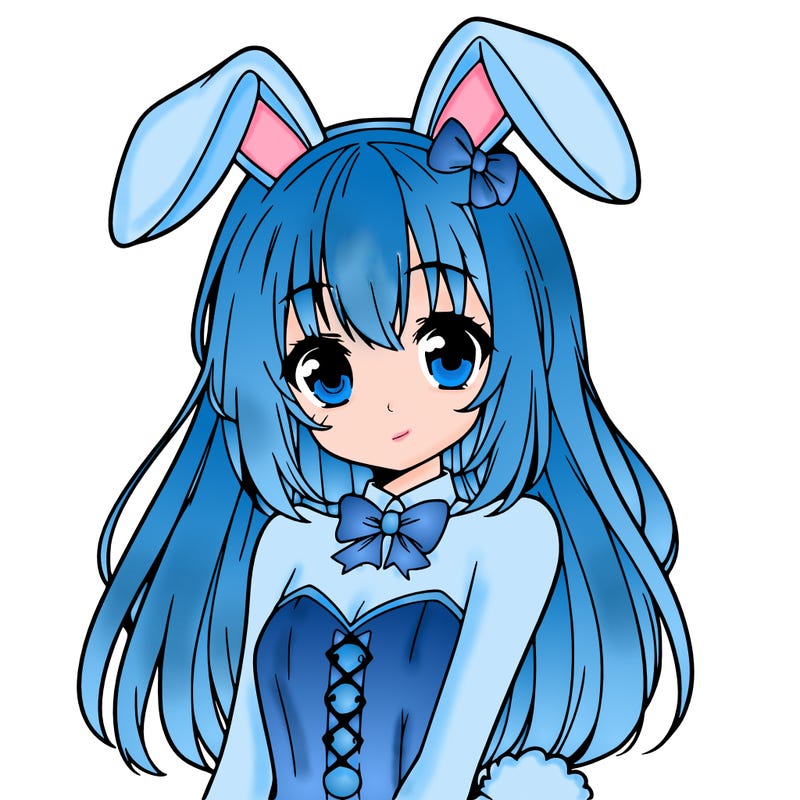 anime girl in bunny costume