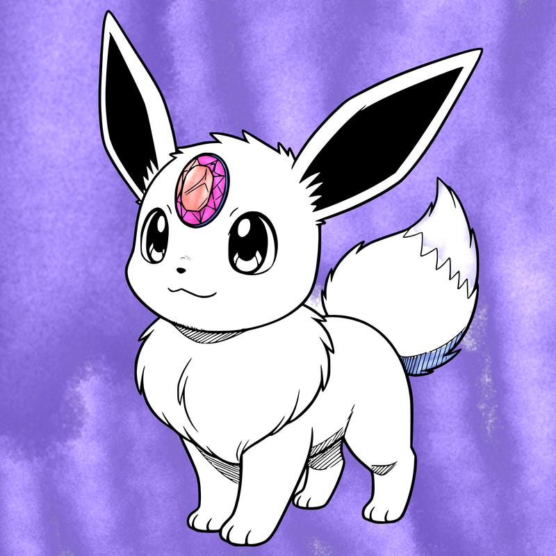 a kipacat and nothing else it is something that looks like an evie from pokémon except it has gem on it