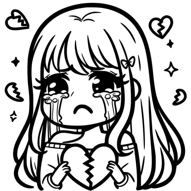 crying girl, just broke up, broken heart