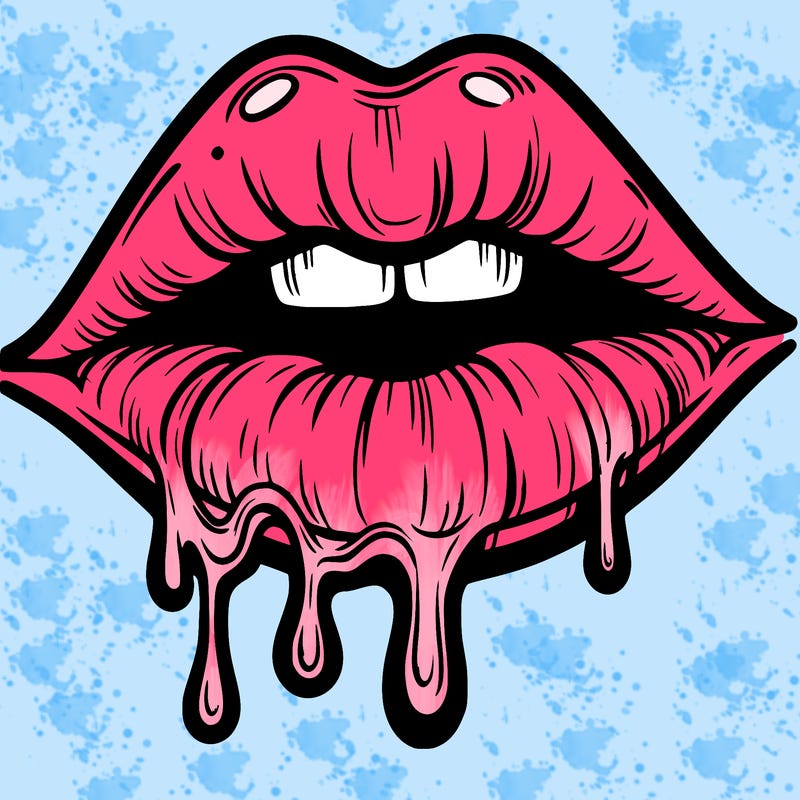 lips that look realistic and drip