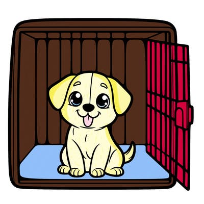 puppy in a shelter