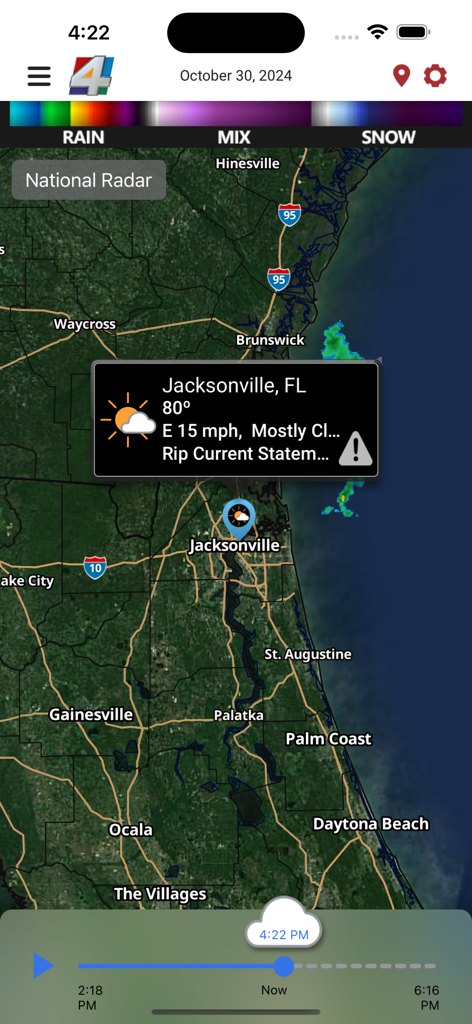News4Jax Weather Authority - News4Jax Weather Authority interactive radar map for Jacksonville Florida