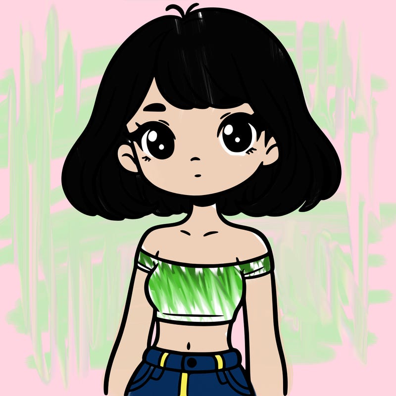 girl in a cute crop top