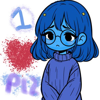 sad girl with glasses in a sweater