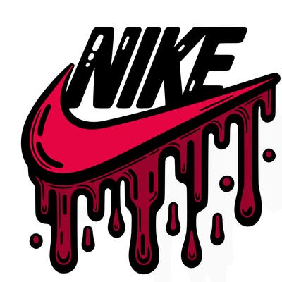 dripping nike logo