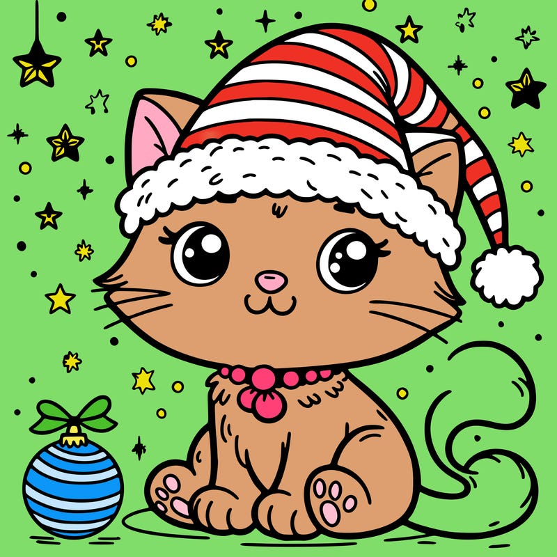 cat christmas