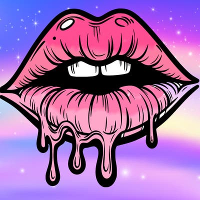 lips that look realistic and drip