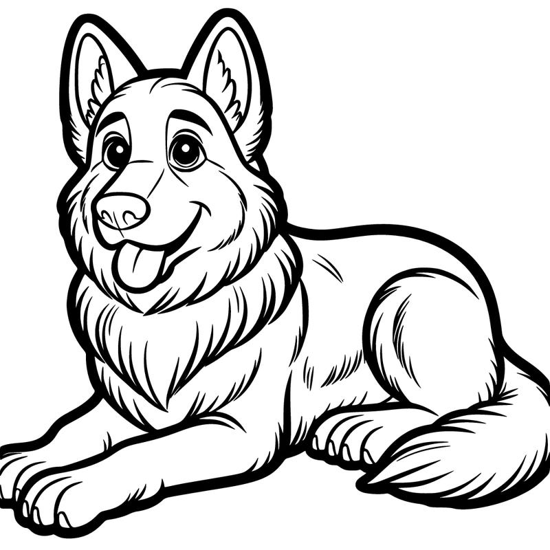 a german shepherd