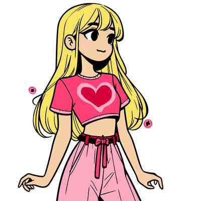 girl in a cute crop top