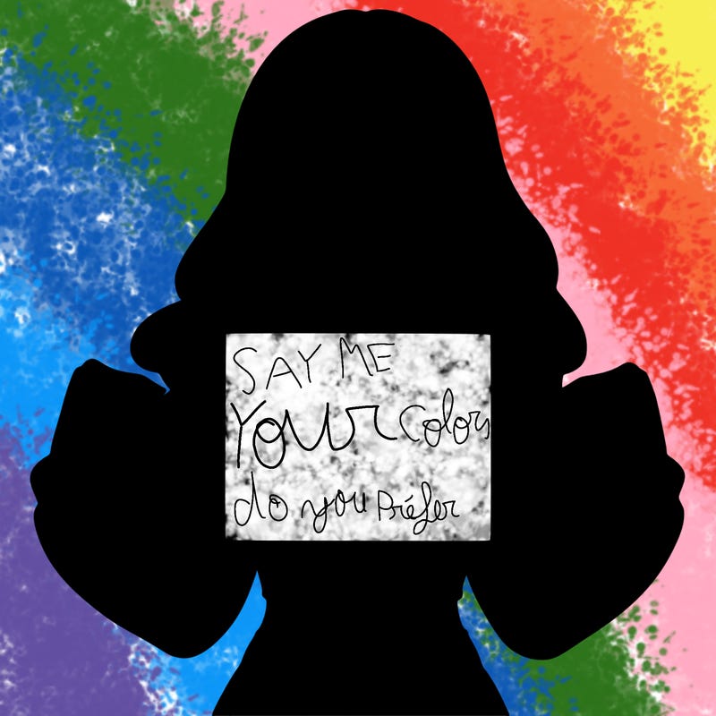 girl holding a blank sign in a long sleeve crop top