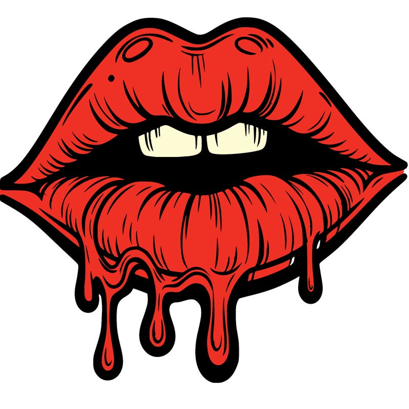 lips that look realistic and drip