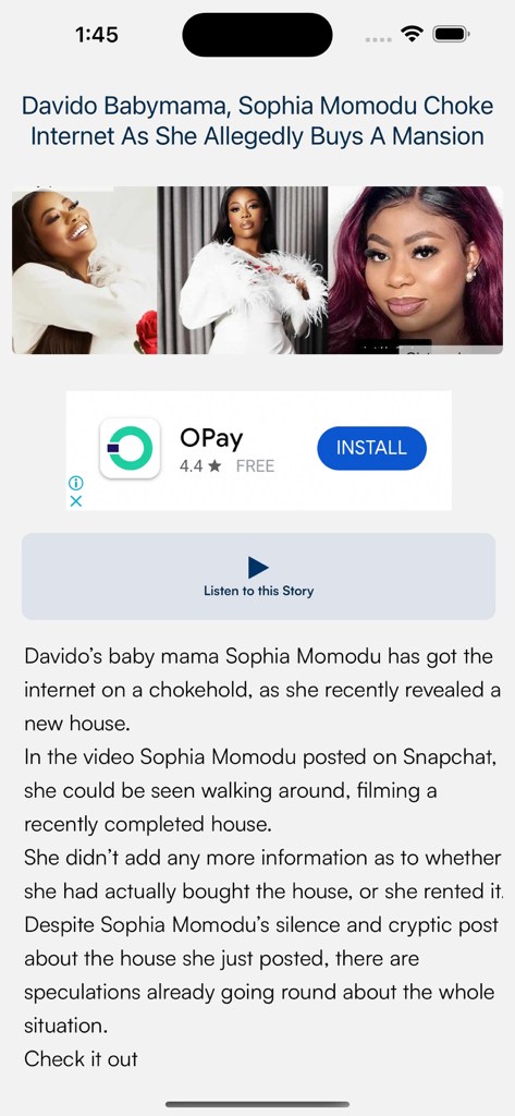 Gistmania Nigerian News - Entertainment news article about Sophia Momodu on the Gistmania Nigerian News mobile app