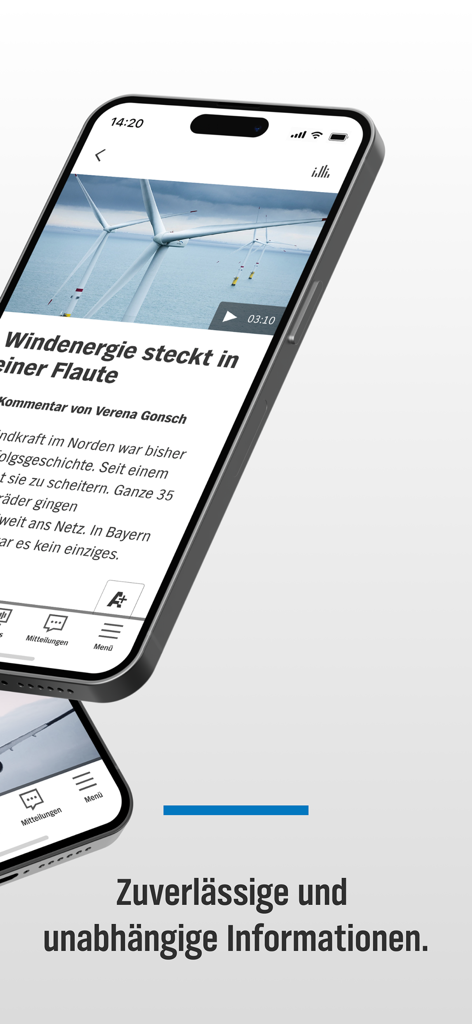 Tela do smartphone exibindo um artigo de notícias no aplicativo NDR Info.