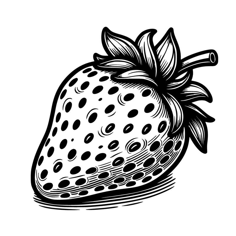 realistic strawberry