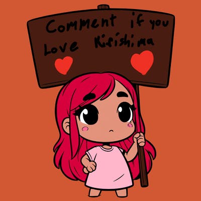 girl with blank sign