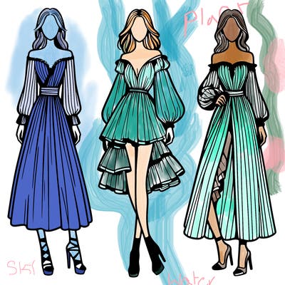 fashion models dresses