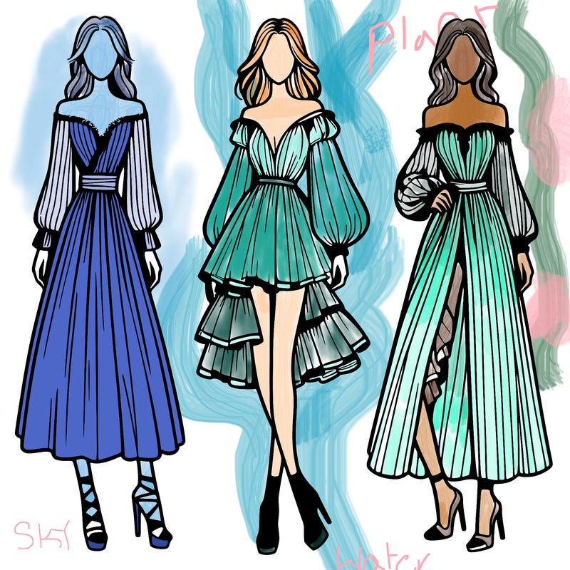 fashion models dresses