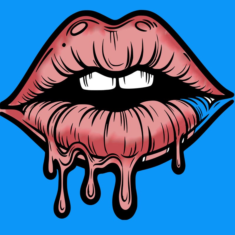 lips that look realistic and drip