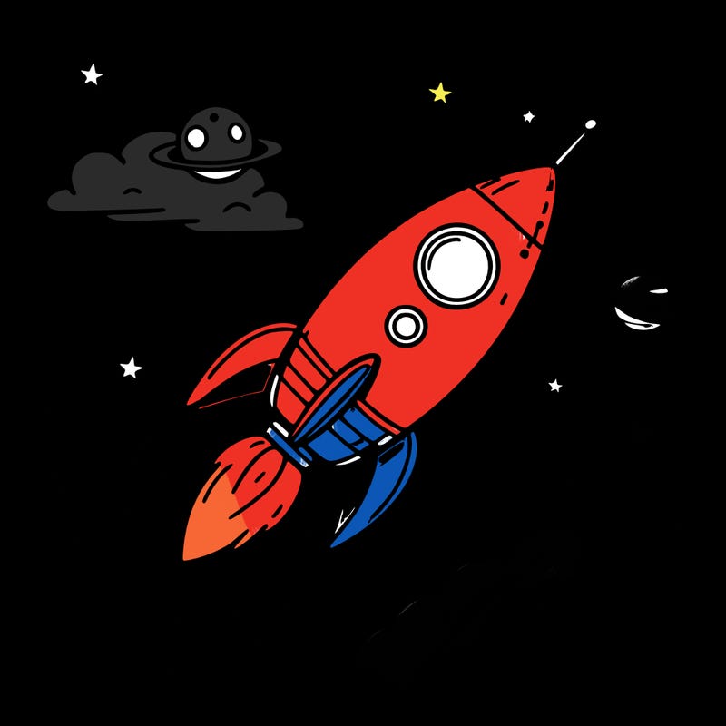 rocket in space