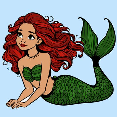 a realistic mermaid