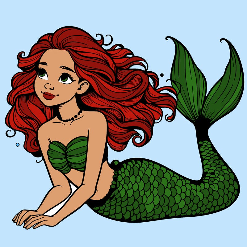 a realistic mermaid