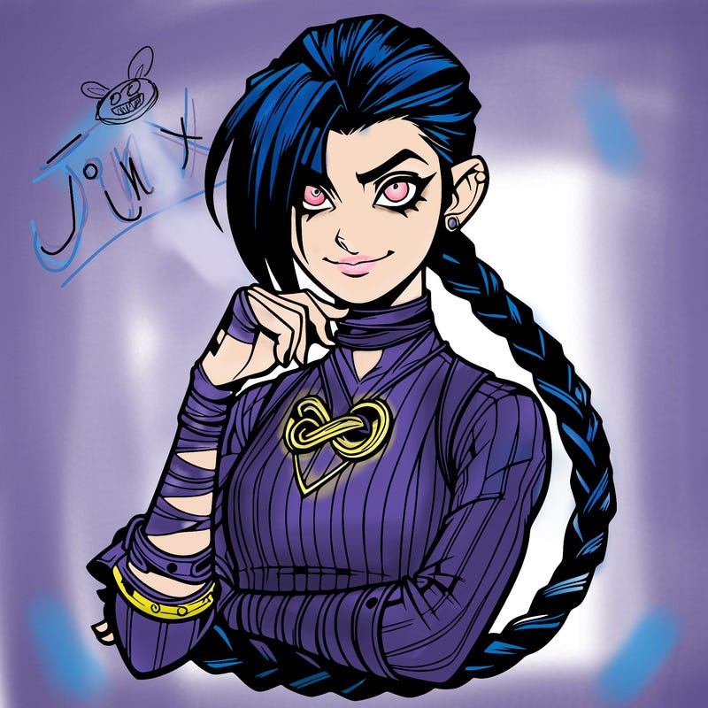 jinx from arcane realistic