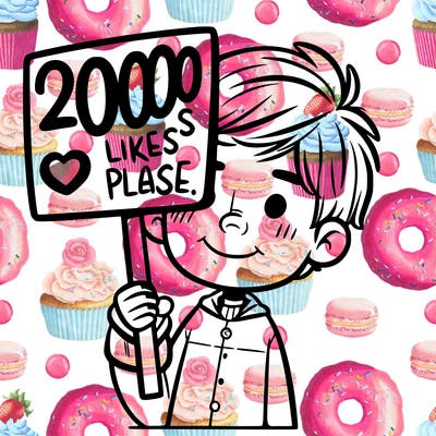 a boy holding up a sign that says 200 likes please