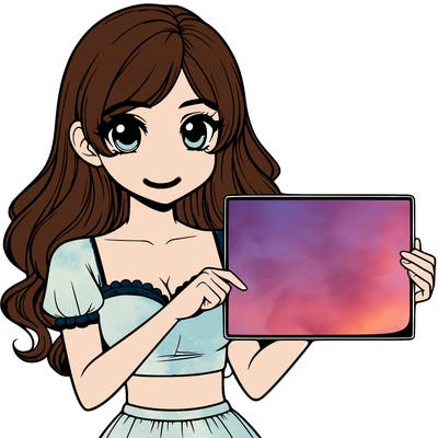 realistic pretty girl holding blank sign