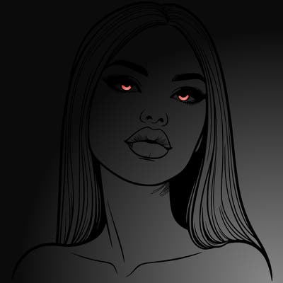 realistic woman with full lips