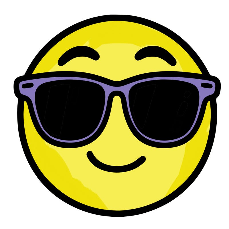 emoji with sunglasses