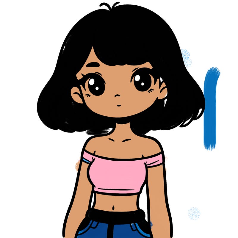 girl in a cute crop top