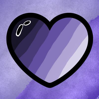 a blank heart
