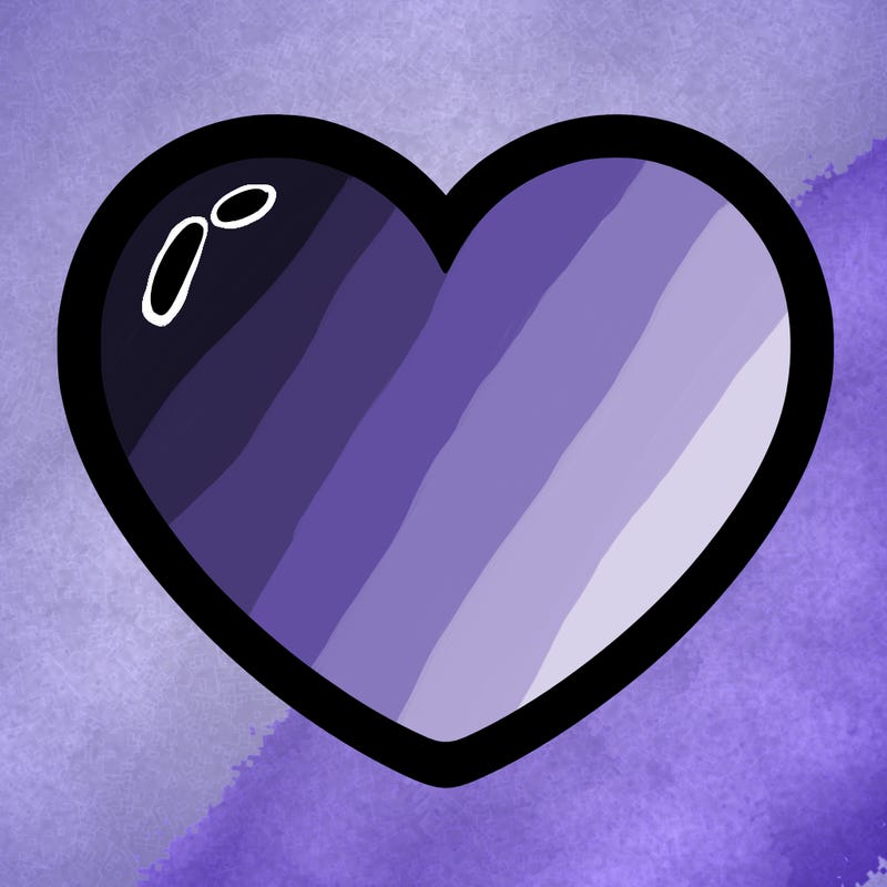 a blank heart
