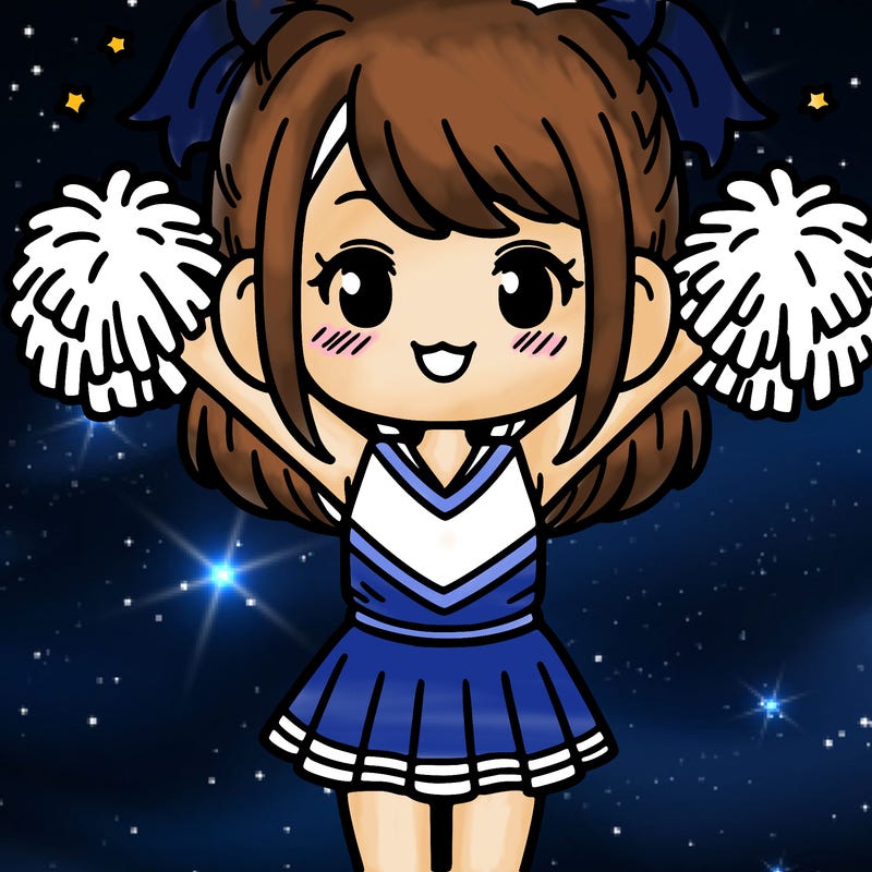 a girl in cheer