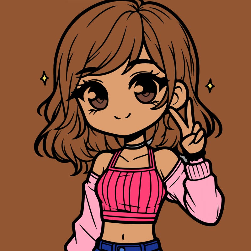 cute girl with crop top