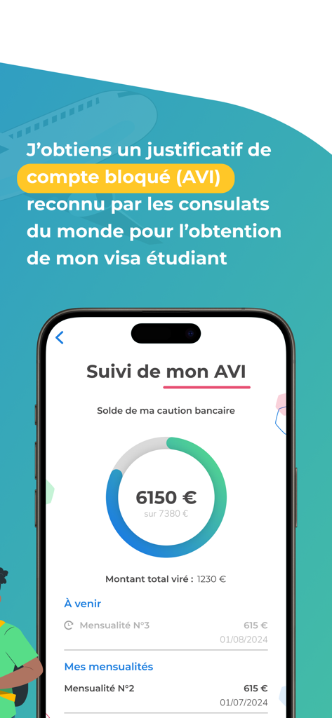Studely app screen tracking blocked account funds for a student visa