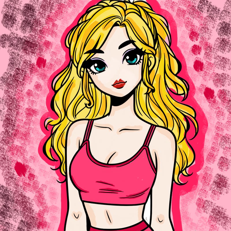 pretty girl wearing croptop