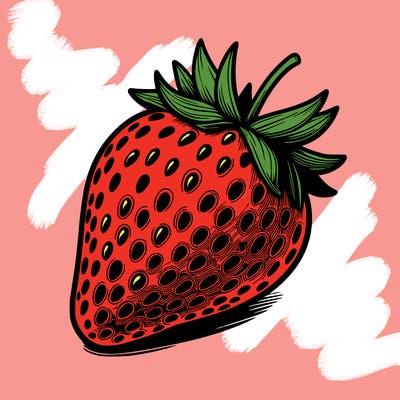 realstic strawberry