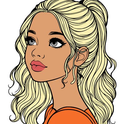 beautiful realistic girl