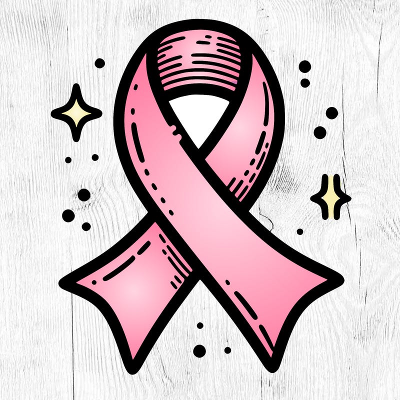 ribbon symbol of national breast cancer awareness month