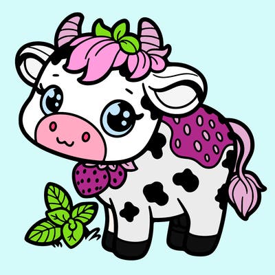 strawberry cow