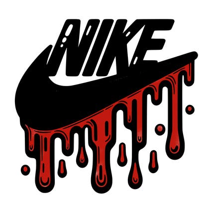 dripping nike logo