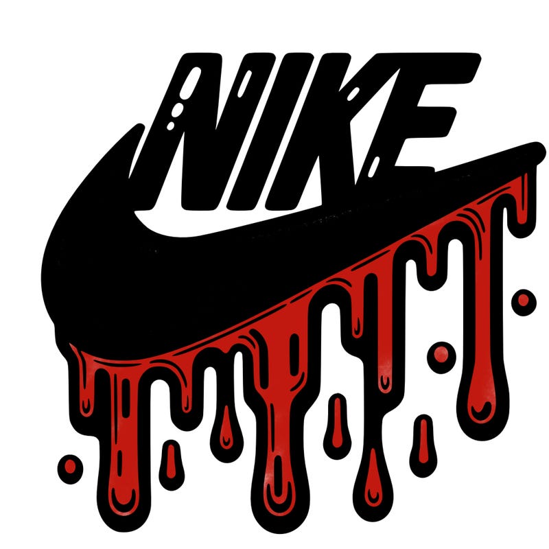 dripping nike logo