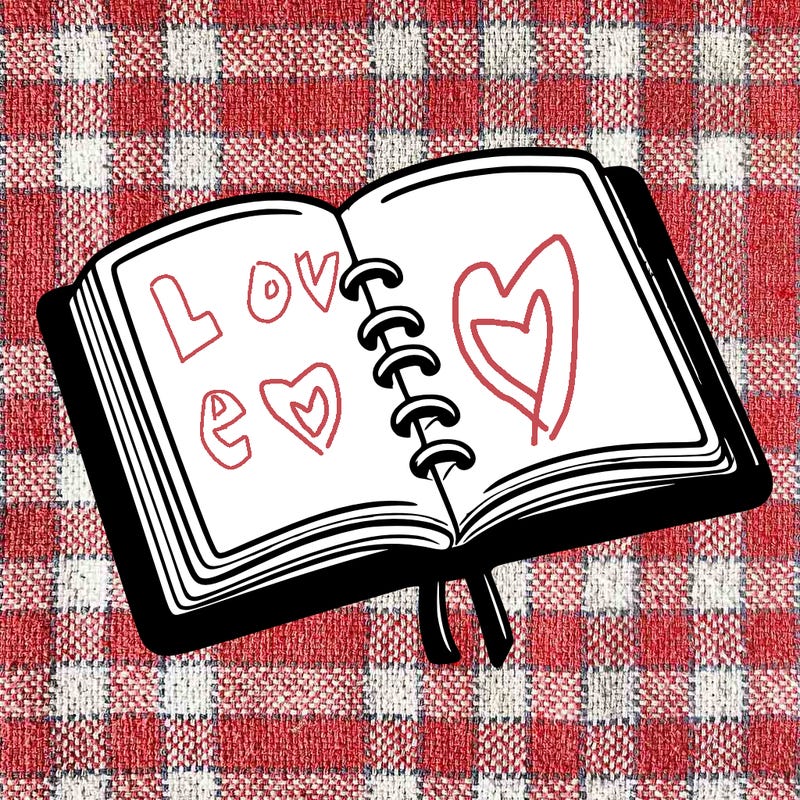 open note book blank