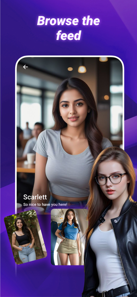 ilisa - Browse the feed in the ilisa app featuring various AI personas for advice