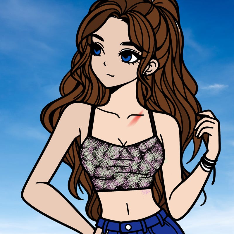 girl in crop top