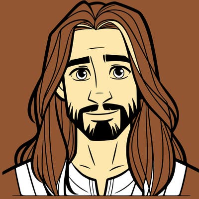 man with long hair
